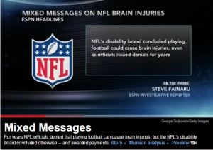 ESPN football injuries