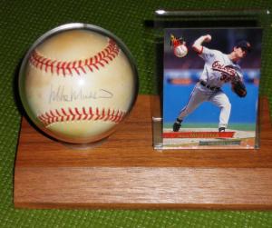 Vote Mike Mussina ~ Baseball Hall of Fame 2014 (yes, this is the only autographed baseball I own. I treasure it.)