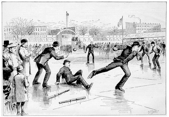 Ice baseball Washington Park 1884 by C.J. Taylor