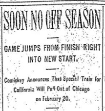 soon no off season 1912 headline november 7 1912