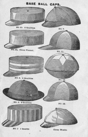 Baseball Caps Late c 1889 Spalding Guide